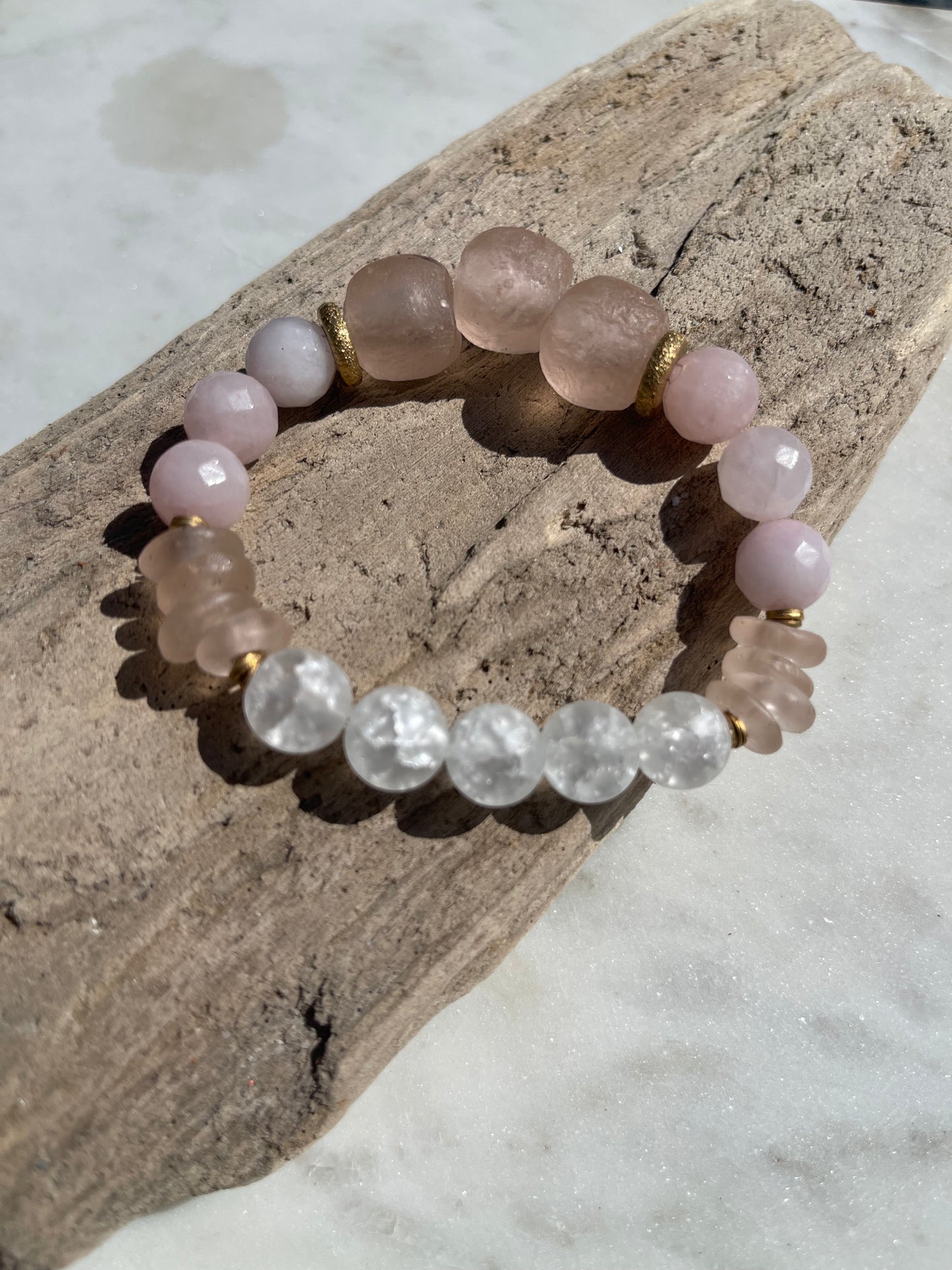 Single Stack Bracelet | Seaside Blush