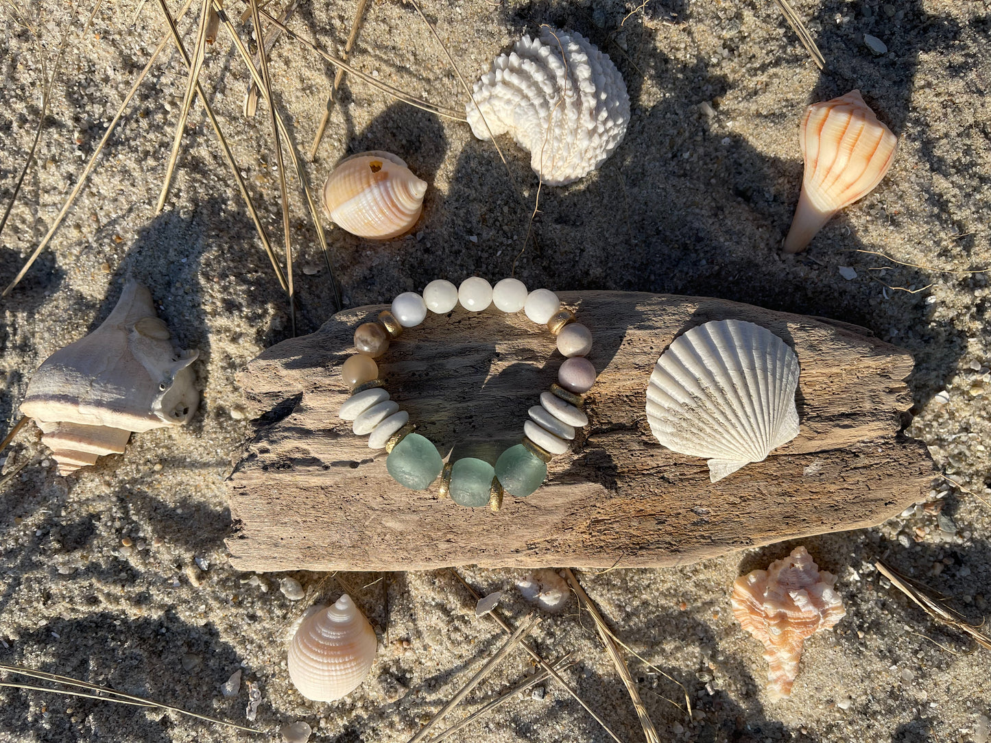 Single Stack Bracelet | Sea Glass