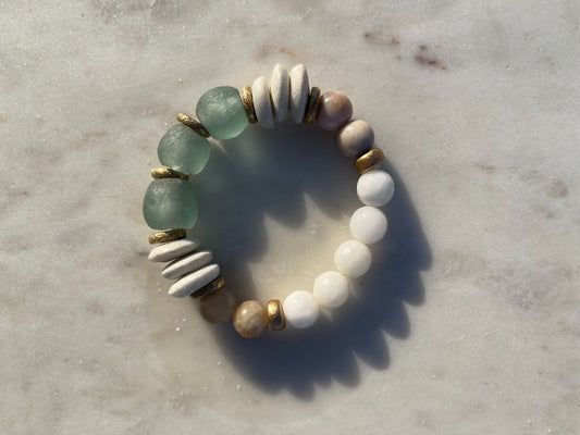 Single Stack Bracelet | Sea Glass