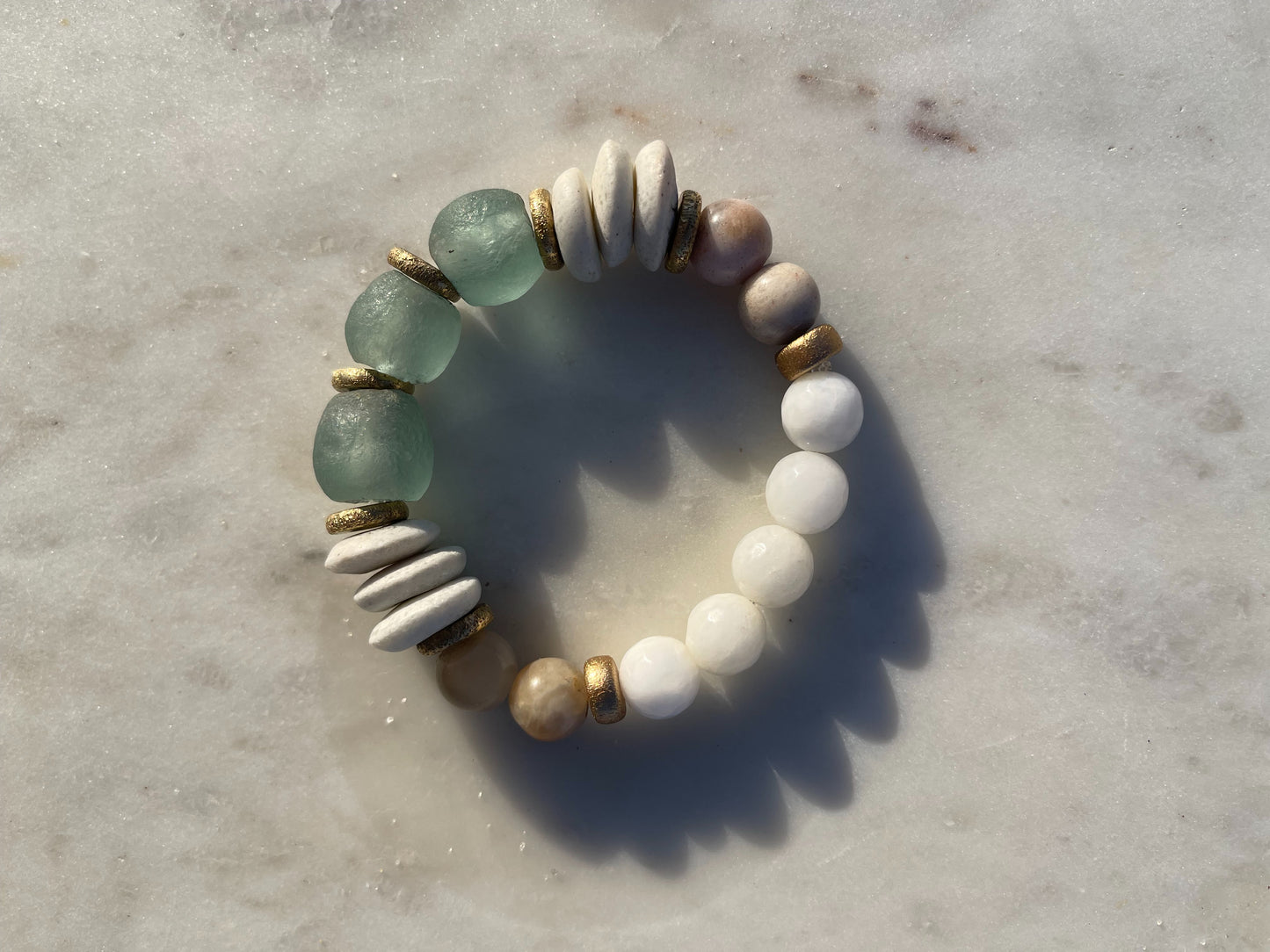 Single Stack Bracelet | Sea Glass