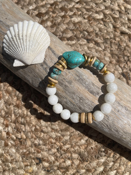Single Stack Bracelet | Turquoise Coast