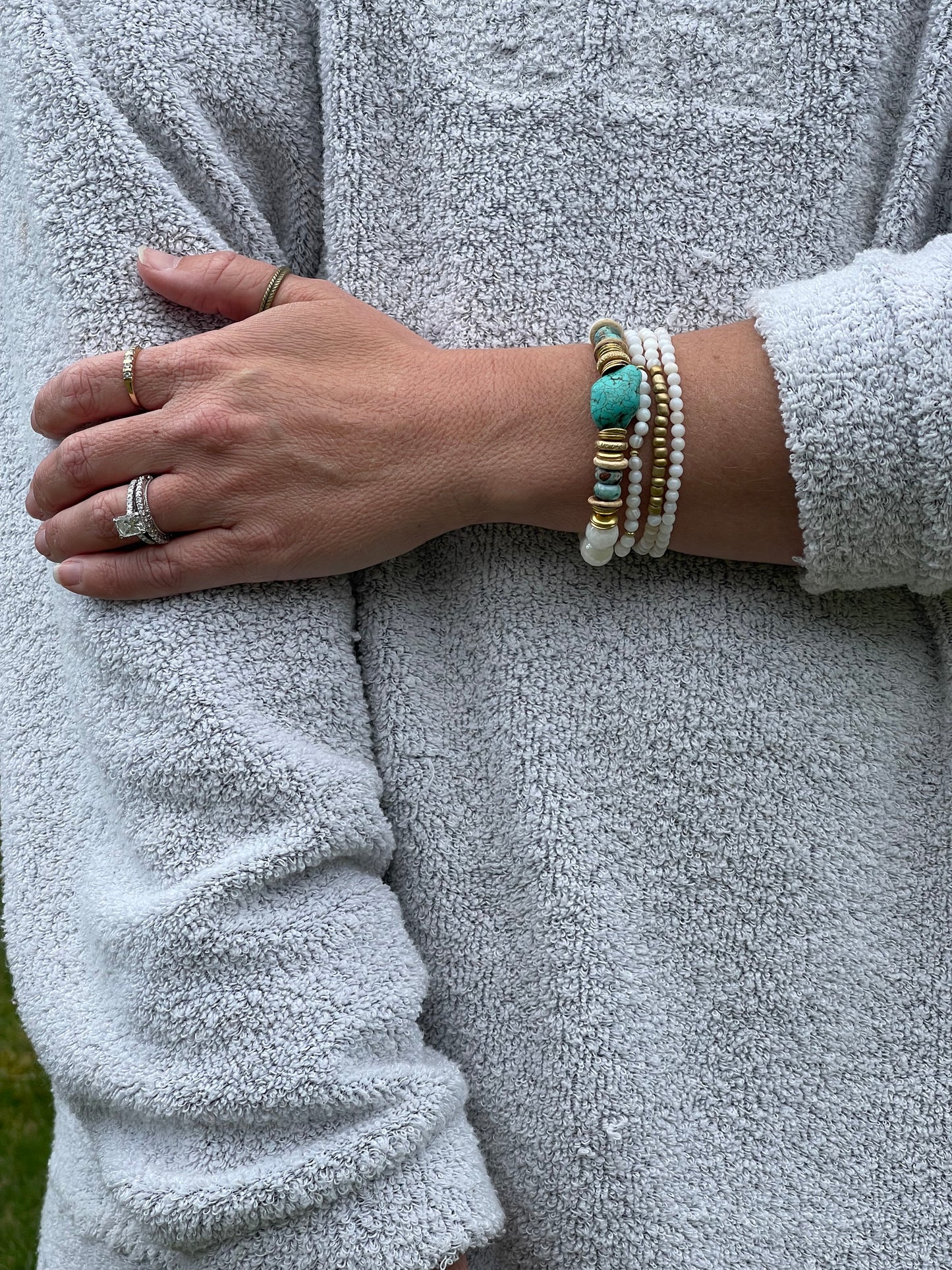 Single Stack Bracelet | Turquoise Coast