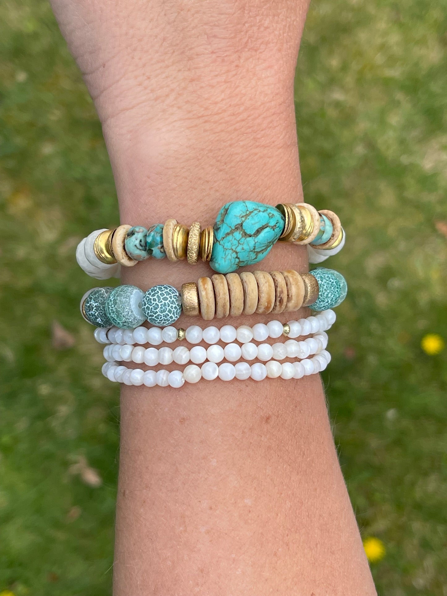 Single Stack Bracelet | Turquoise Coast