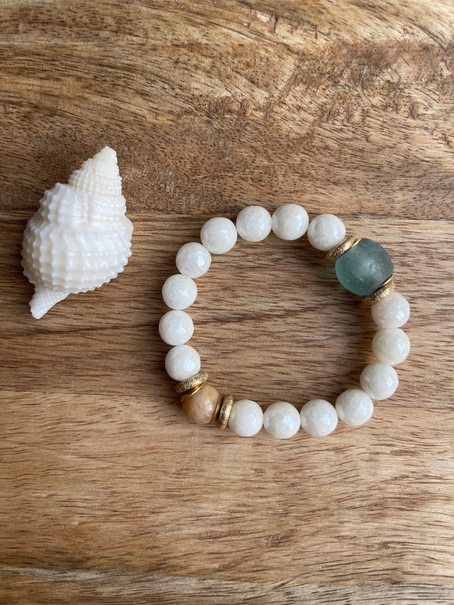 Single Stack Bracelet | Sea Glass