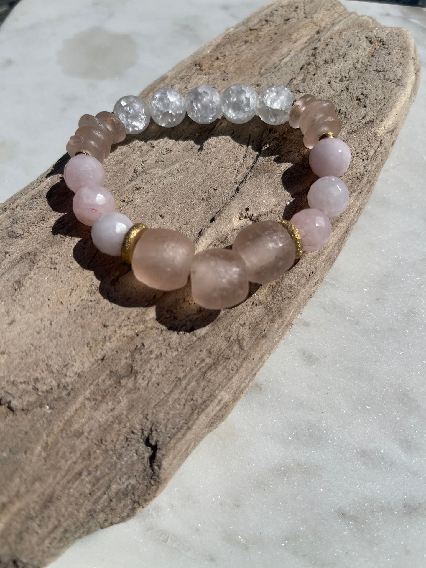 Single Stack Bracelet | Seaside Blush