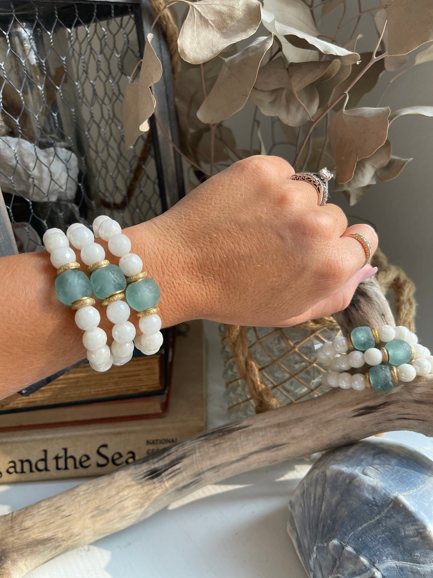 Single Stack Bracelet | Sea Glass