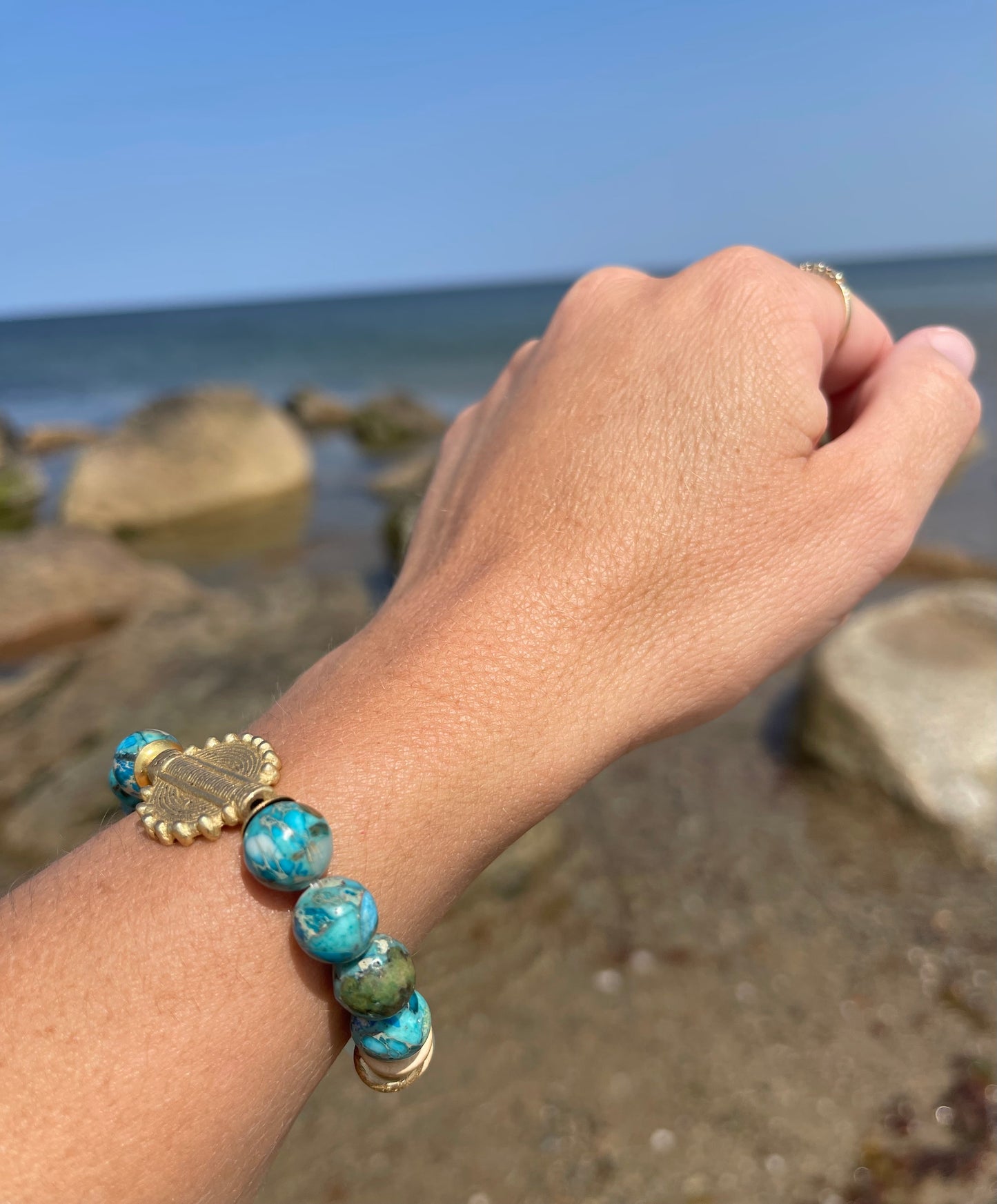 Single Stack Bracelet | Turquoise Coast