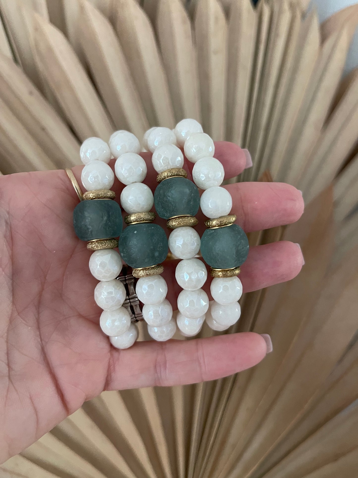 Single Stack Bracelet | Sea Glass