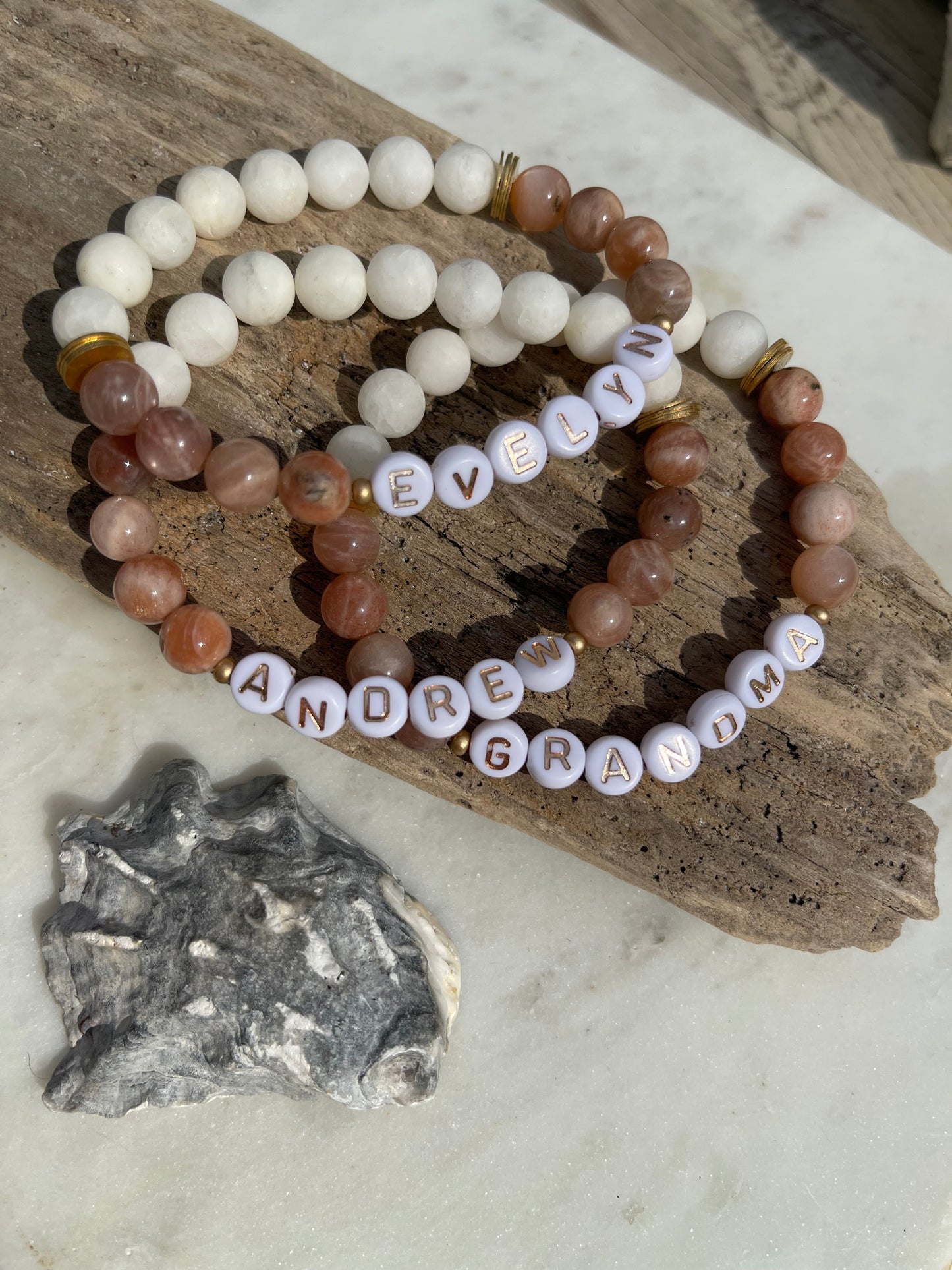 Sandstone | Custom Name Bracelet