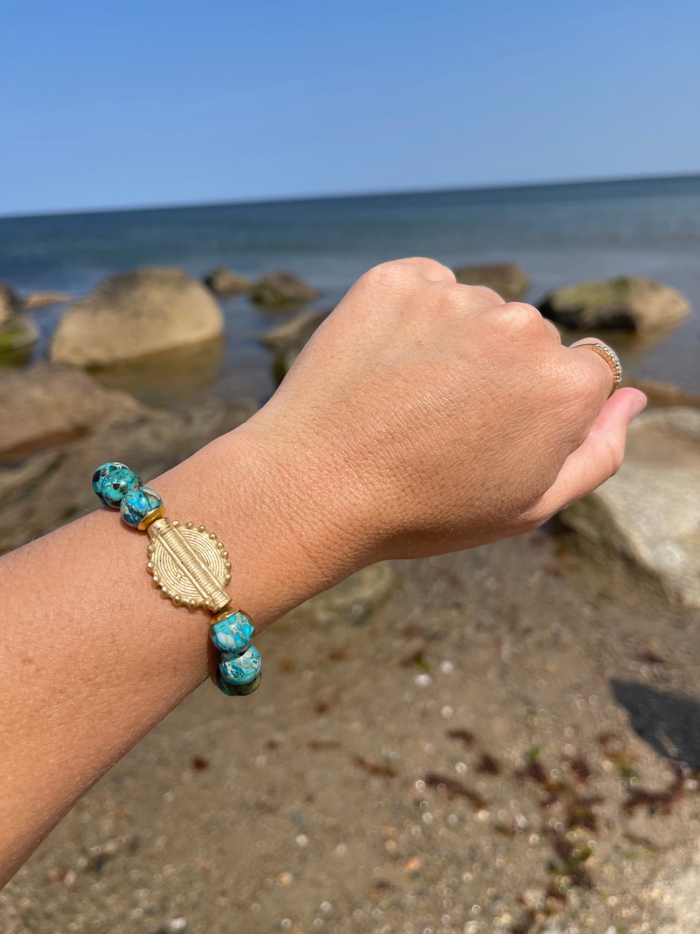 Single Stack Bracelet | Turquoise Coast